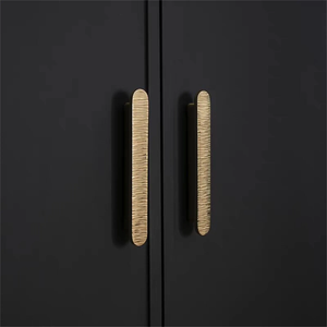 3.78", 5.0" Solid Brass Hammered Gold Knobs & Pulls | Unique Dresser & Drawer Handles, Kitchen Cabinet, Wardrobe & Cupboard Hardware