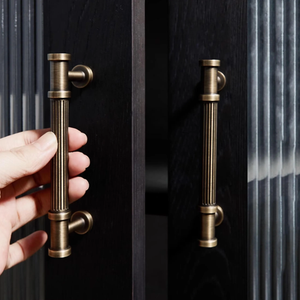 3.78"-7.55" Aged Brass & Antique Bronze Drop Ring Knobs, Pulls & Handles | Cabinet, Drawer, Dresser, Kitchen & Cupboard Hardware