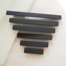 Load image into Gallery viewer, 2.5&quot;, 3.78&quot;, 5&quot;, 6.3&quot;, 7.55&quot;, 8.8&quot;, 10&quot;, 11.3&quot; Black Brass Kitchen Handles | Drawer Pulls, Cabinet &amp; Wardrobe Knobs, Hardware
