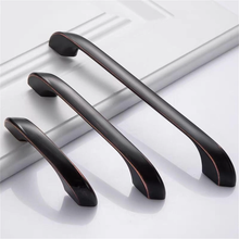 Load image into Gallery viewer, 2.5&quot;, 3.75&quot;, 5&quot;, 6.3&quot;, 7.55&quot;, 8.8&quot; Black Copper Handles | Cabinet &amp; Drawer Pulls, Dresser &amp; Kitchen Knobs, Wardrobe Hardware
