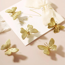 Load image into Gallery viewer, Butterfly Gold Brass Knobs &amp; Pulls | Decorative Dresser &amp; Drawer Handles, Kitchen Cabinet &amp; Furniture Hardware
