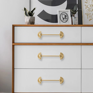 3.78", 5.0" Gold Fun Kitchen Pulls | Solid Brass Drawer Pulls, Cabinet & Dresser Knobs, Closet & Wardrobe Handles