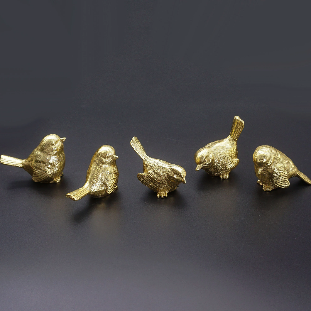 Solid Brass Bird Knobs, Pulls & Handles (Ring Drop Design) | Drawer, Dresser, Kitchen, Cabinet & Door Decor Furniture Hardware