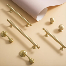 Load image into Gallery viewer, 3.78&quot;, 5&quot;, 6.3&quot;, 8.8&quot; Solid Brass Ball Drawer Pulls &amp; Knobs | Gold Kitchen Handles, Cabinet &amp; Door Knobs, Kitchen Hardware
