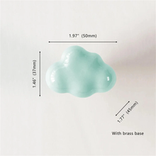 Load image into Gallery viewer, Ceramic Cloud Knobs | Colorful Drawer Pulls &amp; Cabinet Handles for Dresser, Kitchen Cupboard | Cabinet Hardware
