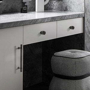 3.78", 5", 7.55" Shiny Gold & Titanium Black Kitchen Pulls | Drawer Knobs, Wardrobe & Cabinet Pulls, Cabinet Hardware