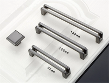 Load image into Gallery viewer, 3.75&quot;, 5&quot;, 6.3&quot; (96, 128, 160mm) Black, Brushed Nickel &amp; Gun Metal Dresser Pulls | Kitchen Cabinet Door, Wardrobe &amp; Cupboard Handles, Knobs
