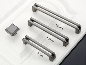3.75", 5", 6.3" (96, 128, 160mm) Black, Brushed Nickel & Gun Metal Dresser Pulls | Kitchen Cabinet Door, Wardrobe & Cupboard Handles, Knobs