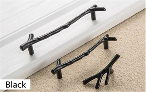 3.75", 5" (96, 128mm) Branches & Twigs Cabinet Knobs | Antique Bronze, Silver, Black Drawer Pulls, Dresser Handles, Furniture Hardware