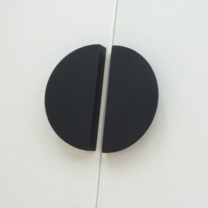 2.5" Semicircle Black Knobs, Pulls & Handles | Drawer, Dresser, Kitchen Cabinet, Door & Furniture Hardware