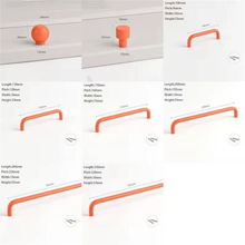 Load image into Gallery viewer, 3.78&quot;-12.6&quot; Colorful Ball Knobs &amp; Pulls | Minimalist Black, White, Orange, Green, Blue, Pink Cabinet &amp; Drawer Handles
