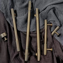 Load image into Gallery viewer, Solid Brass Cabinet Pulls &amp; Knobs | Antique Bronze Drawer Handles, Dresser Knobs, Kitchen &amp; Cupboard Pulls, Furniture Hardware

