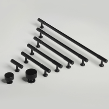 Load image into Gallery viewer, 3.78&quot;, 5&quot;, 6.3&quot;, 8.8&quot;, 12.6&quot; Black Drawer Handles &amp; Knobs | Cabinet &amp; Dresser Pulls, Kitchen &amp; Cupboard Handles, Furniture Hardware
