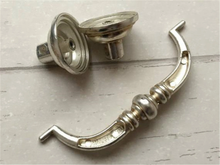 Load image into Gallery viewer, 3.5&quot;-4.25&quot; (90-108mm) Vintage Drop Bail Pulls &amp; Knobs (Antique Bronze, Silver, Black) | Cabinet, Dresser, Drawer &amp; Kitchen Hardware
