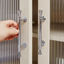 Load image into Gallery viewer, 3.78&quot;-5&quot; Chrome Silver &amp; Solid Brass Knobs &amp; Pulls | Cabinet, Drawer, Wardrobe, Cupboard, Kitchen &amp; Furniture Hardware
