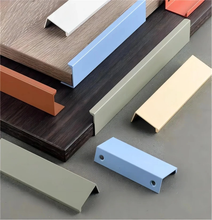Load image into Gallery viewer, Invisible Kitchen Pulls | Colorful (Orange, White, Blue, Green) Drawer &amp; Cabinet Pulls, Wardrobe &amp; Closet Door Handles
