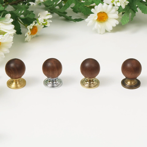 Walnut Wood & Chrome, Gold, Bronze, Brass Kitchen Knobs & Pulls | Drop Bail Drawer & Cupboard Handles, Cabinet Pulls