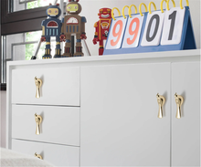 Load image into Gallery viewer, Exquisite Bird Polished Gold Brass Knobs &amp; Pull Handles | Dresser, Drawer, Kitchen Cabinet Decor Hardware
