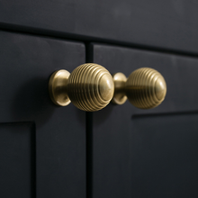 Load image into Gallery viewer, 3.78&quot;, 5&quot;, 6.3&quot;, 8.8&quot; Solid Brass Ball Drawer Pulls &amp; Knobs | Gold Kitchen Handles, Cabinet &amp; Door Knobs, Kitchen Hardware
