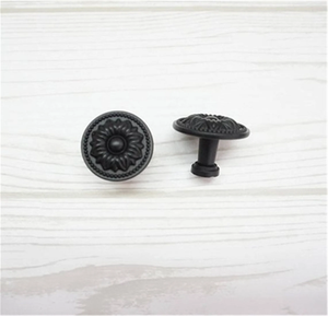 Shabby Chic Black Ornate Knobs, Pulls & Handles | Rustic French Country Dresser, Drawer & Kitchen Cabinet Decorative Hardware