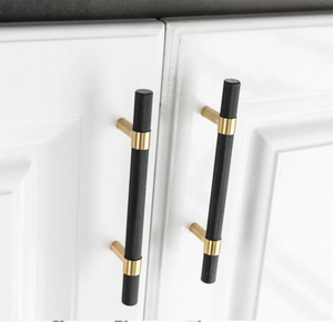 3.78", 5.0" Black Brass T Bar Drawer Pulls | Cabinet Door & Closet Wardrobe Handles, Dresser Knobs, Furniture Hardware