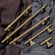 Load image into Gallery viewer, Unique Aged Solid Brass Pulls, Knobs &amp; Handles | Cabinet, Kitchen, Drawer, Dresser &amp; Closet Furniture Hardware
