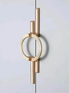 3.78", 5", 8.8", 10" Brushed Nickel Brass Half Moon Drawer Handles | Cabinet & Kitchen Cupboard Pulls, Bathroom & Dresser Pulls