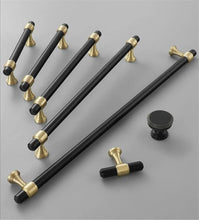Load image into Gallery viewer, Solid Brass Drawer Pulls &amp; Knobs | Black, Brushed Nickel &amp; Bronze - Dresser Knobs, Kitchen Handles &amp; Cabinet Door Hardware
