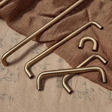 Load image into Gallery viewer, Minimalist Antique Bronze &amp; Aged Brass Cabinet Handles | Large 500mm Drawer Pulls, Kitchen Knobs &amp; Brass Hardware
