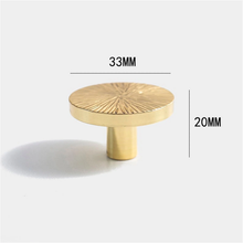 Load image into Gallery viewer, Hammered Solid Brass Cabinet Knobs | Drawer &amp; Kitchen Pulls, Dresser &amp; Door Handles, Decor Cabinet Hardware
