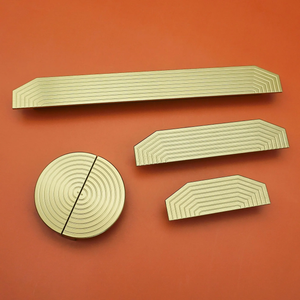 1.25", 2.5", 3.78", 7.55" Brushed Brass Modern Cabinet Pulls | Drawer & Kitchen Door Handles, Dresser Knob, Wardrobe Hardware