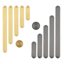 Load image into Gallery viewer, Track Shape Knobs, Pulls &amp; Handles (Black, White) | Drawer, Dresser, Wardrobe, Cabinet &amp; Kitchen Furniture Hardware
