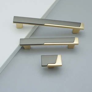 3.78"-5" Unique Gray Gold Knobs, Pulls & Handles | Cabinet Door, Drawer, Dresser, Kitchen & Cupboard Hardware