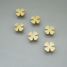 Load image into Gallery viewer, Creative Brass Clover Knobs &amp; Pulls | Cabinet, Wardrobe Door, Drawer &amp; Dresser Hardware
