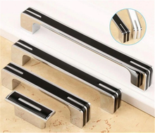 Load image into Gallery viewer, 3.78&quot;-12.6&quot; Black, White &amp; Chrome Knobs, Pulls &amp; Handles | Cabinet Door, Drawer, Dresser &amp; Kitchen Cabinet Hardware
