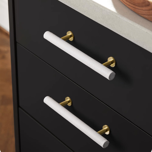 3.78"-5" Leather Knobs, Pulls & Handles (Orange, Gray, White, Black) | Cabinet Door, Dresser, Drawer & Kitchen Hardware