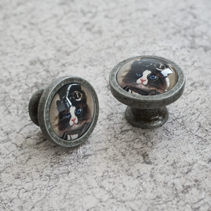 Handmade Chic Cat Knobs, Pulls & Handles | Drawer, Dresser, Cupboard, Kitchen Cabinet & Furniture Hardware