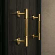 Load image into Gallery viewer, 3.78&quot;, 5&quot;, 8.8&quot; Unique Solid Brass Knobs &amp; Pulls | Cabinet, Drawer, Dresser, Cupboard &amp; Kitchen Handles, Hardware

