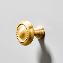 Load image into Gallery viewer, 3&quot;, 3.78&quot;, 5&quot;, 6.3&quot; Brushed Brass Kitchen Handles | Unique Wardrobe &amp; Drawer Pulls, Cupboard Knobs, Hardware
