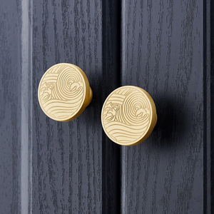 Solid Brass Gold Cabinet Knobs & Pulls | Dresser & Drawer Pulls, Kitchen Door Knobs, Hardware