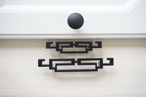 2.5"-5.0" (64-128mm) Black Knobs, Pulls & Handles | Chinese Style Cabinet Door, Drawer, Dresser & Cupboard Kitchen Hardware