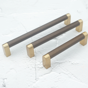 Knurled Champagne Gold & Coffee Pulls & Knobs | Kitchen, Cabinet, Dresser & Cupboard Hardware