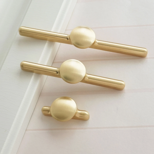 1.25"-5.0" Brushed Brass Knobs, Pulls & Handles | Dresser, Drawer, Cabinet Door & Kitchen Cupboard Hardware