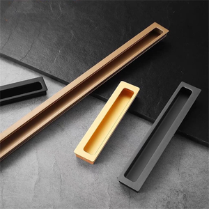 Recessed Concealed Cabinet Pulls | Embedded Invisible Drawer Handles, Extended Kitchen & Closet Door Handles