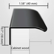 Load image into Gallery viewer, Black Invisible Concealed Pulls | Modern Decorative Embedded Drawer, Cabinet, Wardrobe &amp; Cupboard Handles
