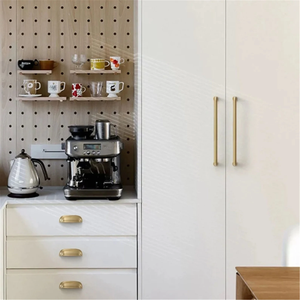1.25", 3", 3.78", 5", 6.3", 8.8", 12.6" Minimalist Chrome & Polished Gold Cabinet Pulls | Solid Brass Kitchen Knobs, Drawer & Door Handles