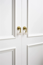 Load image into Gallery viewer, Crystal Stone &amp; Brass Knobs, Pulls &amp; Handles (Pink, White, Clear) | Ball Drop Design for Dresser, Drawer &amp; Cabinet Door Hardware
