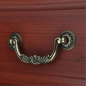 Vintage Rustic Antique Bronze Knobs, Pulls & Handles with Back Plate | Dresser, Drawer, Kitchen Cabinet & Furniture Hardware Decor