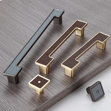 Load image into Gallery viewer, 3.78&quot;-7.55&quot; Leather Knobs, Pulls &amp; Handles (Blue, Brown) | Drawer, Cabinet, Dresser, Cupboard &amp; Kitchen Hardware
