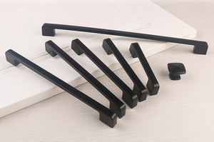 3.78"-12.5" (96-320mm) Black Knobs, Pulls & Handles | Dresser, Drawer, Kitchen Cabinet Hardware